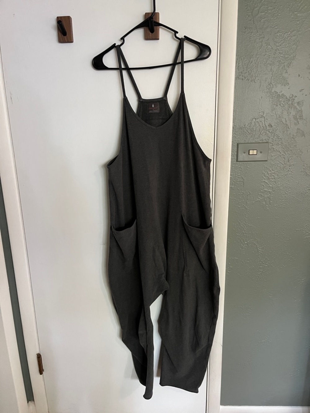 Free People Movement Grey Hotshot Onesie with Pockets
